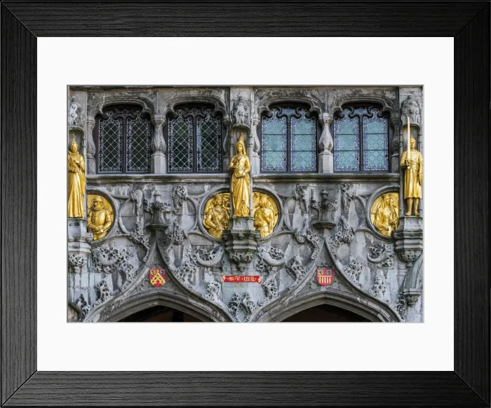 Framed Print : Detail of the facade of Holy Blood Basilica (Heilig Bloedbasiliek), Burg, Bruges Framed Print : Detail of the facade of Holy Blood Basilica (Heilig Bloedbasiliek), Burg, Bruges