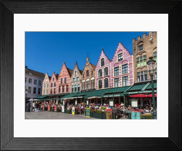 Framed Print : Markt or Market Square, Bruges, West Flanders, Belgium Framed Print : Markt or Market Square, Bruges, West Flanders, Belgium