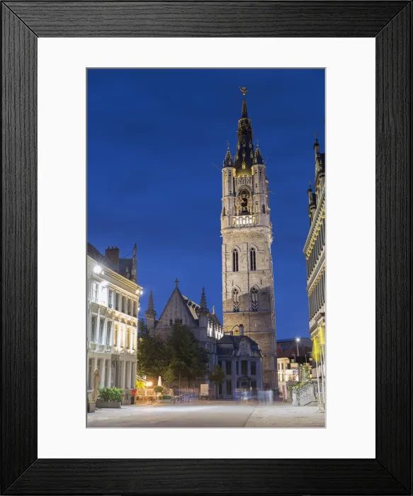 Framed Print : Belfry (UNESCO World Heritage Site) Ghent, Flanders, Belgium Framed Print : Belfry (UNESCO World Heritage Site) Ghent, Flanders, Belgium