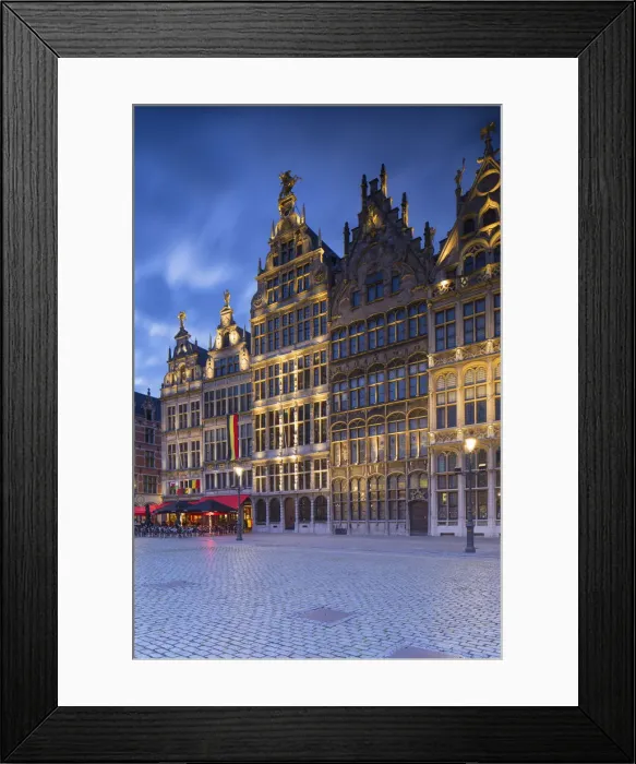 Framed Print : Guild houses in Main Market Square, Antwerp, Flanders, Belgium Framed Print : Guild houses in Main Market Square, Antwerp, Flanders, Belgium