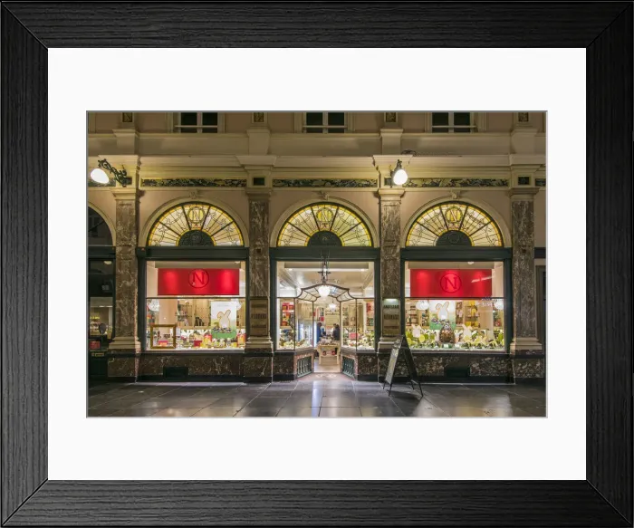 Framed Print : The historical Neuhaus chocolate shop at Galeries St-Hubert, Brussels, Belgium Framed Print : The historical Neuhaus chocolate shop at Galeries St-Hubert, Brussels, Belgium