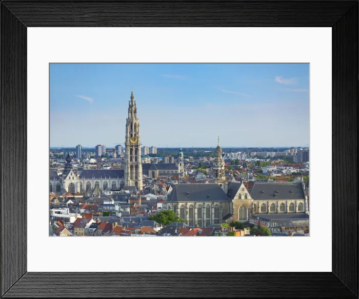 Framed Print : View of Onze-Lieve-Vrouwe Cathedral, Antwerp, Flanders, Belgium Framed Print : View of Onze-Lieve-Vrouwe Cathedral, Antwerp, Flanders, Belgium