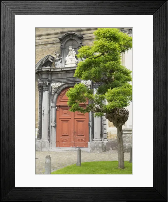 Framed Print : Church in Klein Begijnhof (Small Beguinage) (UNESCO World Heritage Site), Ghent, Flanders