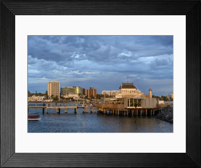 Framed Print : Australia, Victoria, Melbourne, St. Kilda harbour Framed Print : Australia, Victoria, Melbourne, St. Kilda harbour