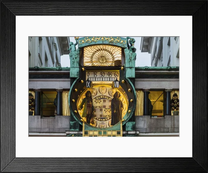Framed Print : Ankeruhr clock, Vienna, Austria Framed Print : Ankeruhr clock, Vienna, Austria
