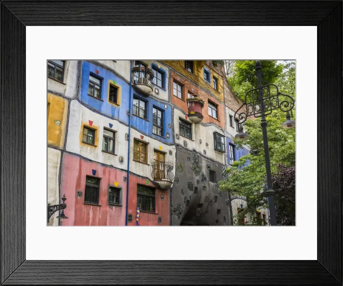 Framed Print : Hundertwasserhaus, Vienna, Austria Framed Print : Hundertwasserhaus, Vienna, Austria