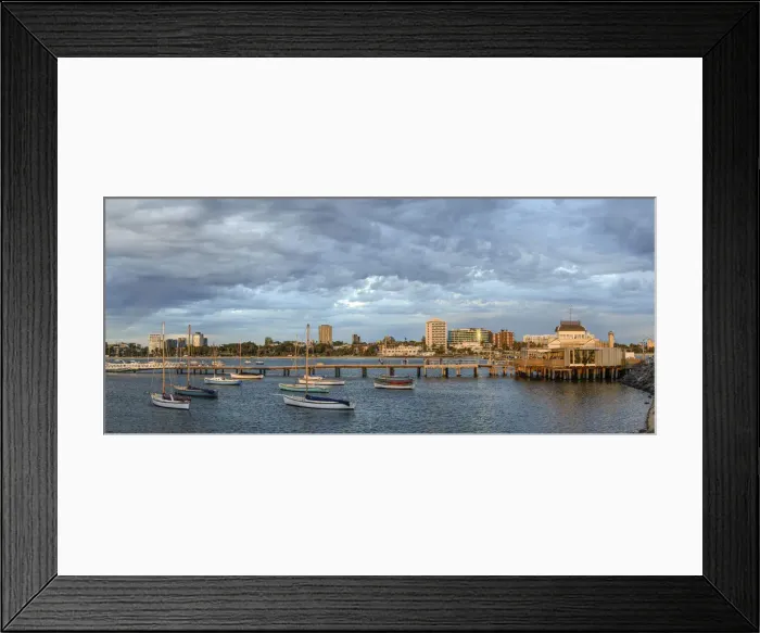 Framed Print : Australia, Victoria, Melbourne, St. Kilda, Boat Harbour Framed Print : Australia, Victoria, Melbourne, St. Kilda, Boat Harbour