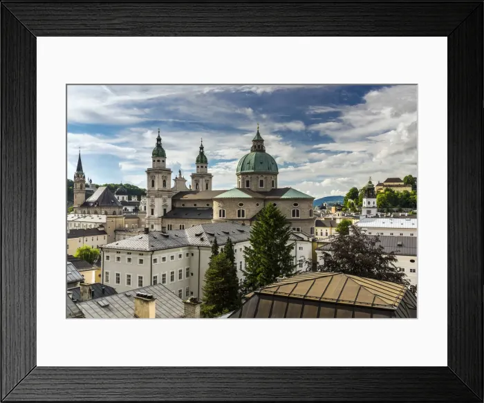Framed Print : City skyline with the Cathedral, Salzburg, Austria Framed Print : City skyline with the Cathedral, Salzburg, Austria