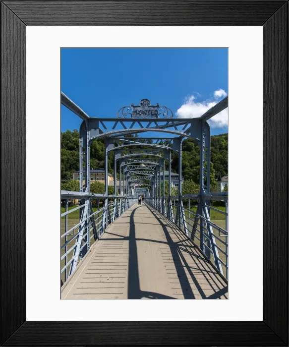 Framed Print : Mozartsteg bridge, Salzburg, Austria Framed Print : Mozartsteg bridge, Salzburg, Austria