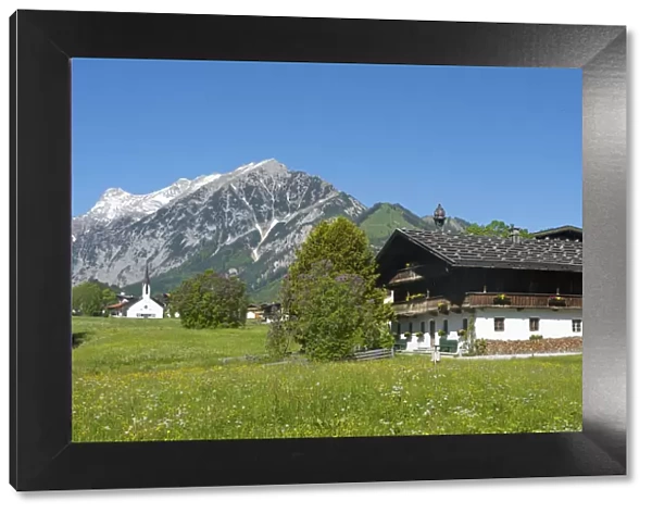 Farmhouse and Chapel in Pertisau, Lake Achensee, Tyrol, Austria, Europe