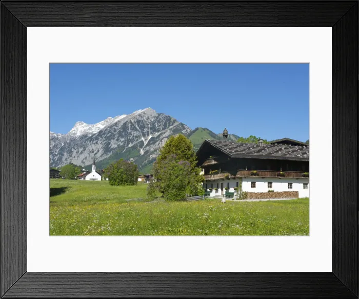 Framed Print : Farmhouse and Chapel in Pertisau, Lake Achensee, Tyrol, Austria, Europe Framed Print : Farmhouse and Chapel in Pertisau, Lake Achensee, Tyrol, Austria, Europe