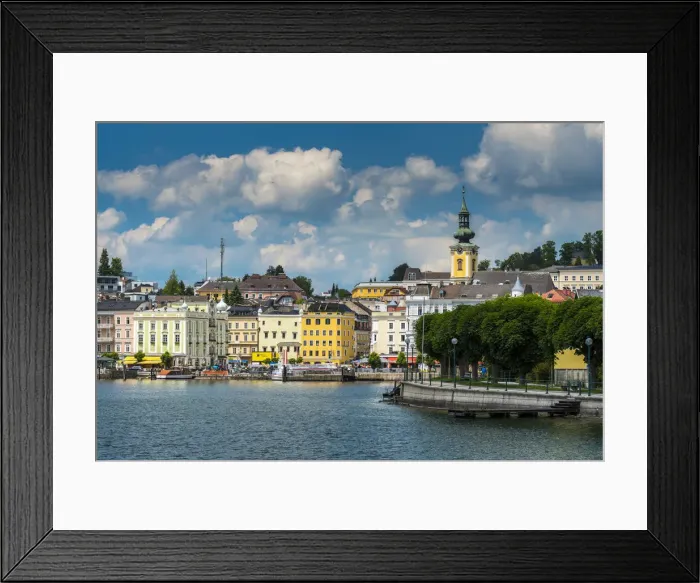 Framed Print : Gmunden, Upper Austria, Austria Framed Print : Gmunden, Upper Austria, Austria