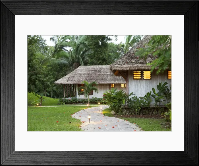Framed Print : Central America, Belize, Orange Walk district, Gallon Jug, Chan Chich, a general view Framed Print : Central America, Belize, Orange Walk district, Gallon Jug, Chan Chich, a general view