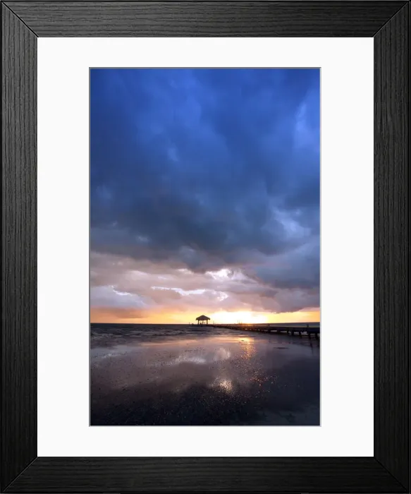 Framed Print : Central America, Belize, Lighthouse atoll, Long Caye, angry storm clouds at sunset Framed Print : Central America, Belize, Lighthouse atoll, Long Caye, angry storm clouds at sunset