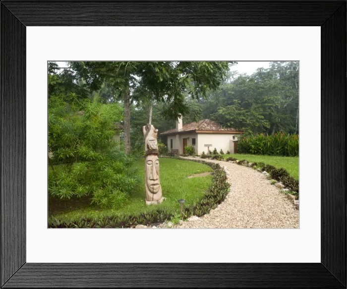 Framed Print : Central America, Belize, Cayo, Macal Valley, Mystic River resort