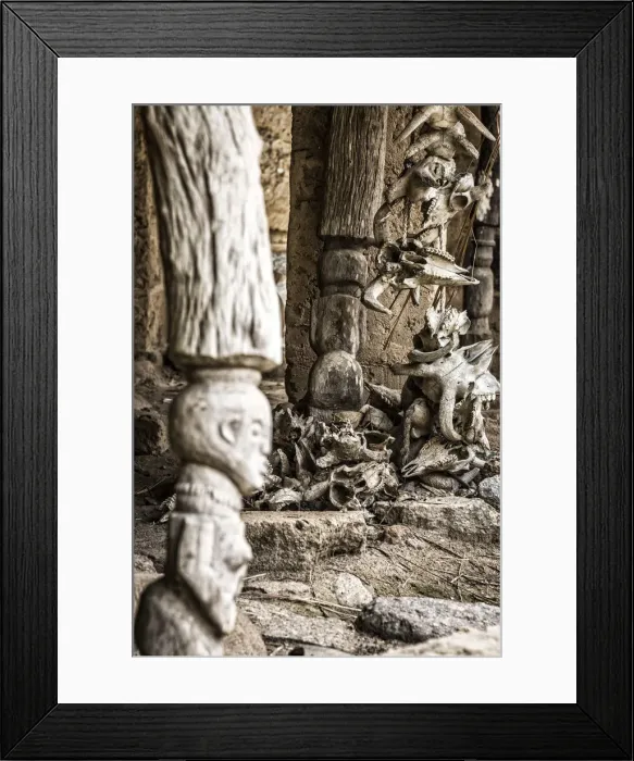Framed Print : Africa, Benin, Dassa. The royal burial site on the hill of Dassa Framed Print : Africa, Benin, Dassa. The royal burial site on the hill of Dassa