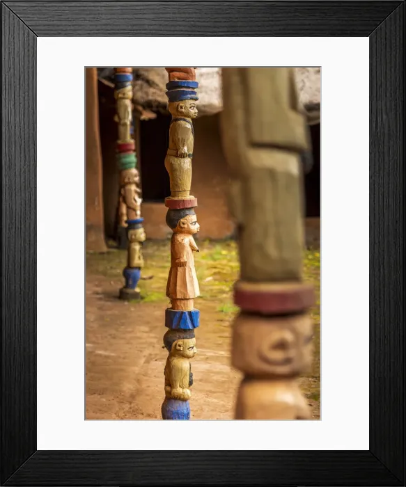 Framed Print : Africa, Benin, Ketou. The museum of Akaba Idena, famous for the magic door Framed Print : Africa, Benin, Ketou. The museum of Akaba Idena, famous for the magic door