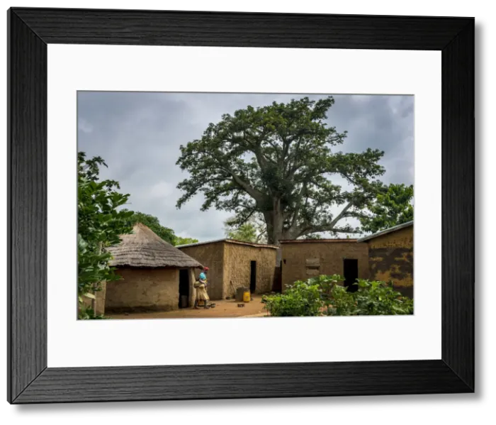 Framed Print : Africa, Benin, Atacora region. Somba village of the Betammariba people Framed Print : Africa, Benin, Atacora region. Somba village of the Betammariba people
