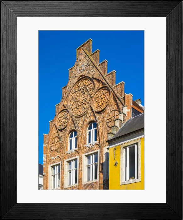 Framed Print : Flemish buildings on Naamsestraat, Leuven, Flemish Brabant, Flanders, Belgium Framed Print : Flemish buildings on Naamsestraat, Leuven, Flemish Brabant, Flanders, Belgium