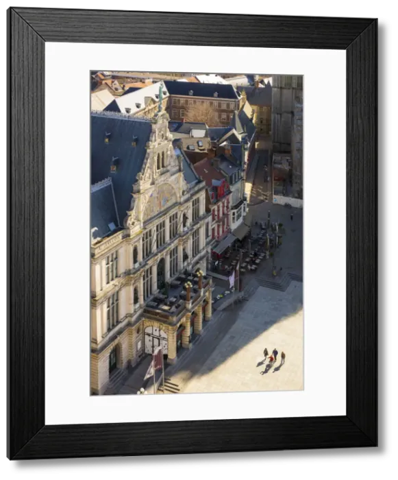 Framed Print : Belgium, Flanders, Ghent (Gent). Municipal theatre building, Royal Dutch Theatre built