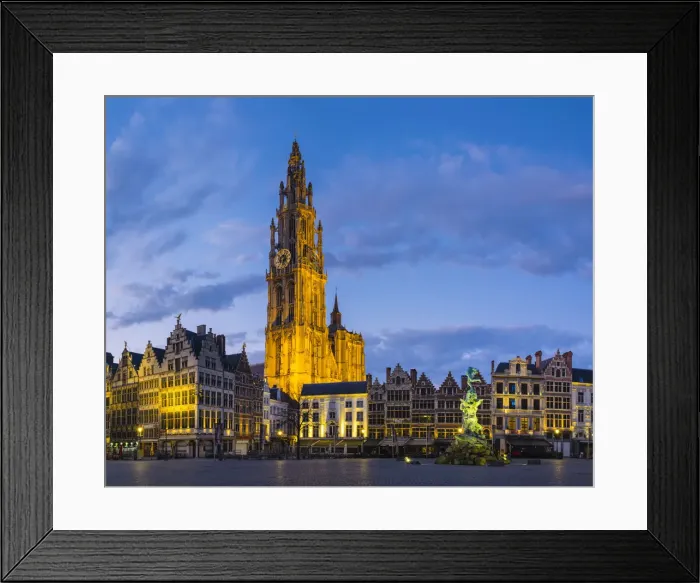 Framed Print : Belgium, Flanders, Antwerp (Antwerpen). Onze-Lieve-Vrouwekathedraal (Cathedral of Framed Print : Belgium, Flanders, Antwerp (Antwerpen). Onze-Lieve-Vrouwekathedraal (Cathedral of