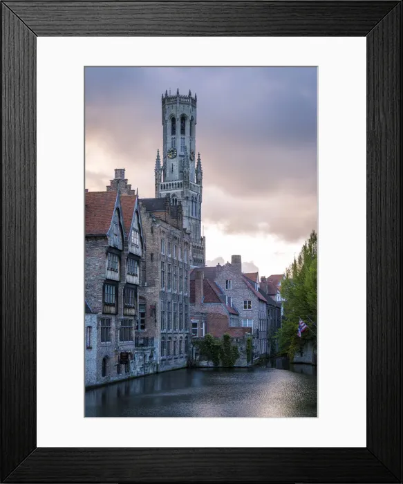 Framed Print : The Belfry Tower, Bruges, Belgium Framed Print : The Belfry Tower, Bruges, Belgium