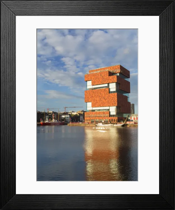 Framed Print : Museum aan de Stroom (MAS), Antwerp, Flanders, Belgium Framed Print : Museum aan de Stroom (MAS), Antwerp, Flanders, Belgium