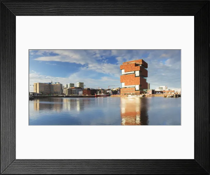 Framed Print : Museum aan de Stroom (MAS) on Willem Dock, Antwerp, Flanders, Belgium Framed Print : Museum aan de Stroom (MAS) on Willem Dock, Antwerp, Flanders, Belgium