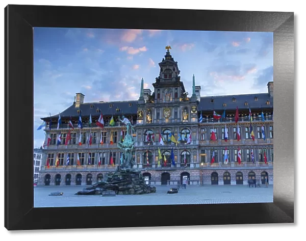Town Hall (Stadhuis) in Main Market Square, Antwerp, Flanders, Belgium