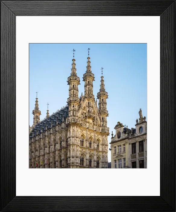 Framed Print : Leuven Stadhuis (City Hall) and Flemish buildings on Grote Markt, Leuven, Flemish Brabant Framed Print : Leuven Stadhuis (City Hall) and Flemish buildings on Grote Markt, Leuven, Flemish Brabant