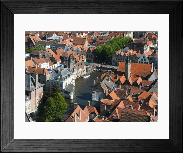 Framed Print : Bruges rooftops, Belgium Framed Print : Bruges rooftops, Belgium