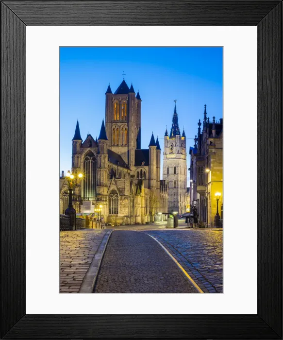 Framed Print : Belgium, Flanders, Ghent (Gent). Sint-Niklskerk (Saint Nicholas Church) Framed Print : Belgium, Flanders, Ghent (Gent). Sint-Niklskerk (Saint Nicholas Church)