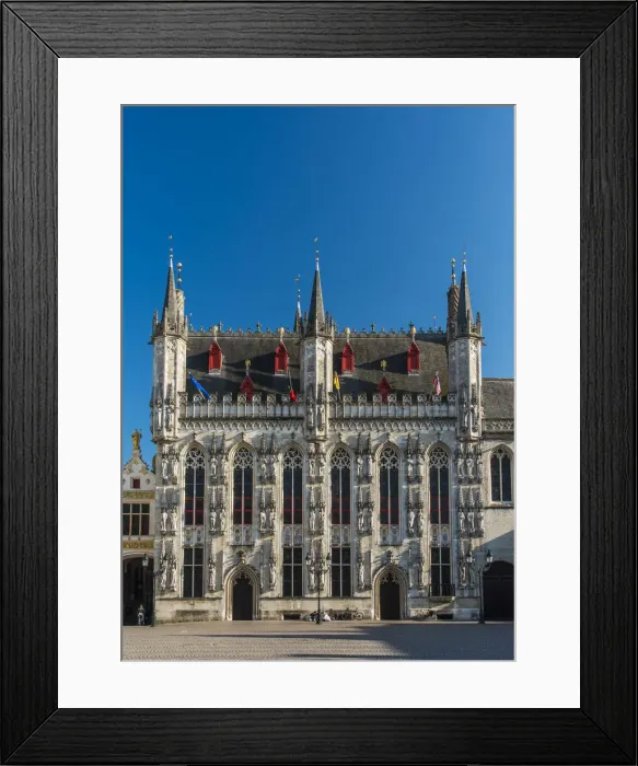 Framed Print : Stadhuis or City Hall, Bruges, West Flanders, Belgium Framed Print : Stadhuis or City Hall, Bruges, West Flanders, Belgium