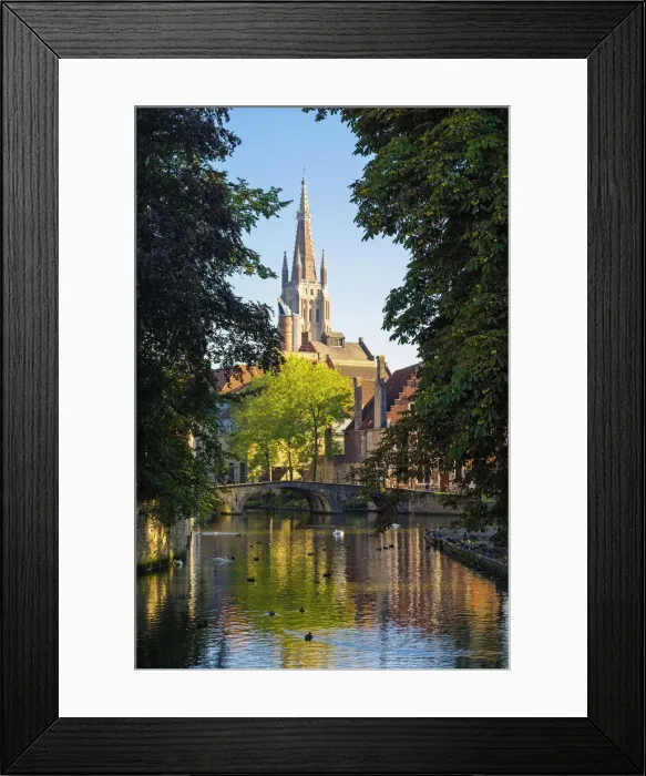 Framed Print : Belgium, West Flanders (Vlaanderen), Bruges (Brugge). Spire of Church of Our Lady Framed Print : Belgium, West Flanders (Vlaanderen), Bruges (Brugge). Spire of Church of Our Lady