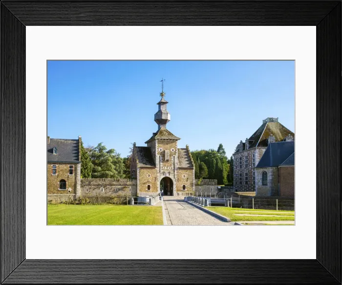 Framed Print : Belgium, Waloon Region (Wallonia), Liege Province. Chateau de Jehay Castle Framed Print : Belgium, Waloon Region (Wallonia), Liege Province. Chateau de Jehay Castle