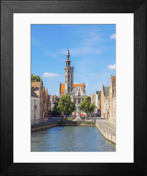 Framed Print : Belgium, West Flanders (Vlaanderen), Bruges (Brugge). The Burghers Lodge Framed Print : Belgium, West Flanders (Vlaanderen), Bruges (Brugge). The Burghers Lodge