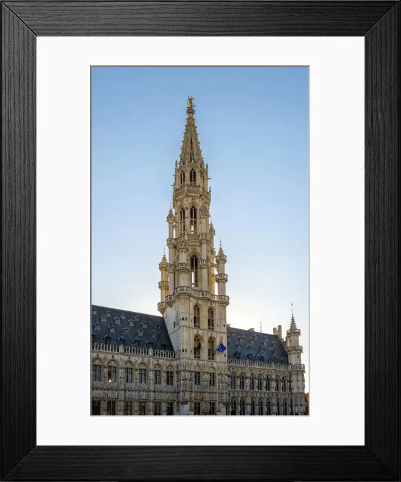 Framed Print : Belgium, Brussels (Bruxelles). Hotel de Ville (Stadhuis) town hall on the Grand Place Framed Print : Belgium, Brussels (Bruxelles). Hotel de Ville (Stadhuis) town hall on the Grand Place