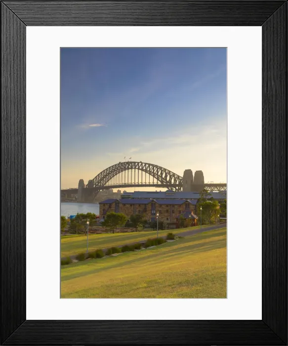 Framed Print : Sydney Harbour Bridge from Barangaroo Reserve, Sydney, New South Wales, Australia Framed Print : Sydney Harbour Bridge from Barangaroo Reserve, Sydney, New South Wales, Australia