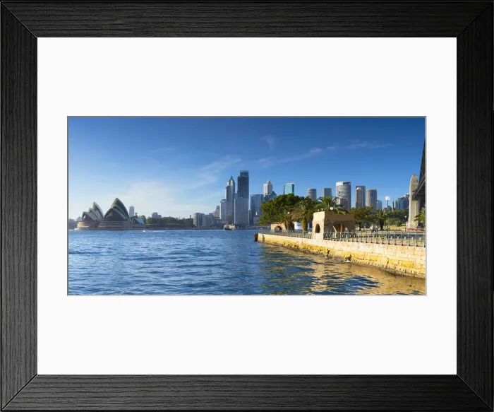 Framed Print : Sydney Harbour Bridge, Sydney Opera House and skyline, Sydney, New South Wales, Australia