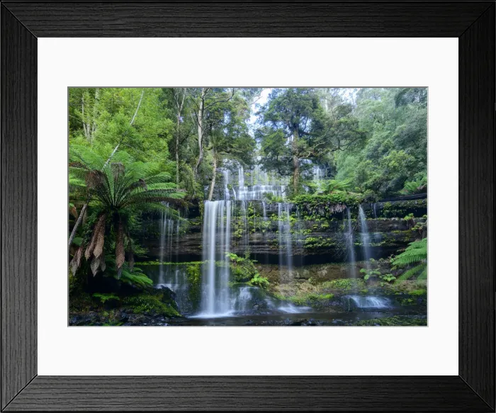 Framed Print : Australia, Tasmania, Central Highlands, Mount Field National Park, Russel Falls Framed Print : Australia, Tasmania, Central Highlands, Mount Field National Park, Russel Falls
