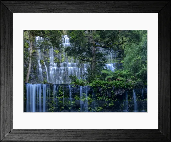 Framed Print : Australia, Tasmania, Central Highlands, Mount Field National Park, Russel Falls Framed Print : Australia, Tasmania, Central Highlands, Mount Field National Park, Russel Falls