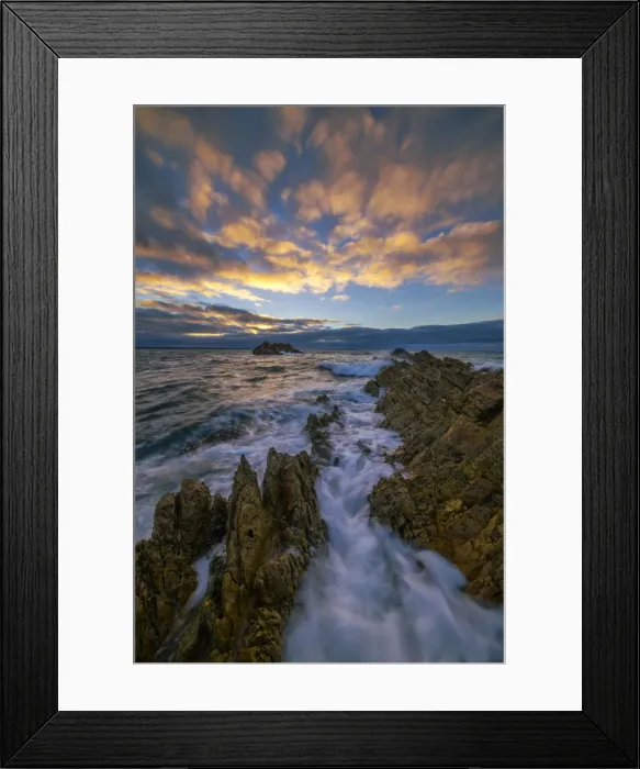 Framed Print : Oceania, Australia, Tasmania, North West Coast, Rocky Cape National Park at Sunset Framed Print : Oceania, Australia, Tasmania, North West Coast, Rocky Cape National Park at Sunset