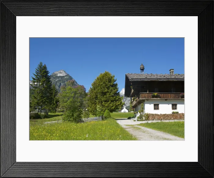 Framed Print : Farmhouse in Pertisau, Lake Achensee, Tyrol, Austria