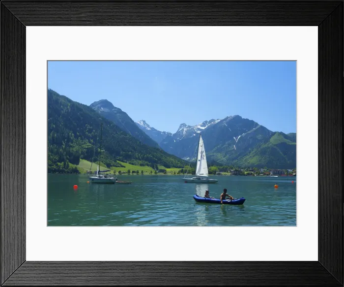 Framed Print : Sailing boats at Lake Achensee, Tyrol, Austria Framed Print : Sailing boats at Lake Achensee, Tyrol, Austria