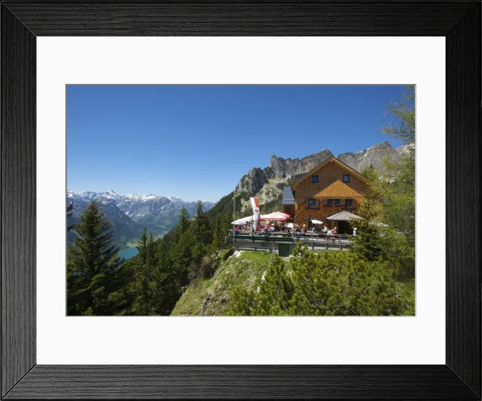 Framed Print : Hut Erfurt, Lake Achensee, Tyrol, Austria Framed Print : Hut Erfurt, Lake Achensee, Tyrol, Austria