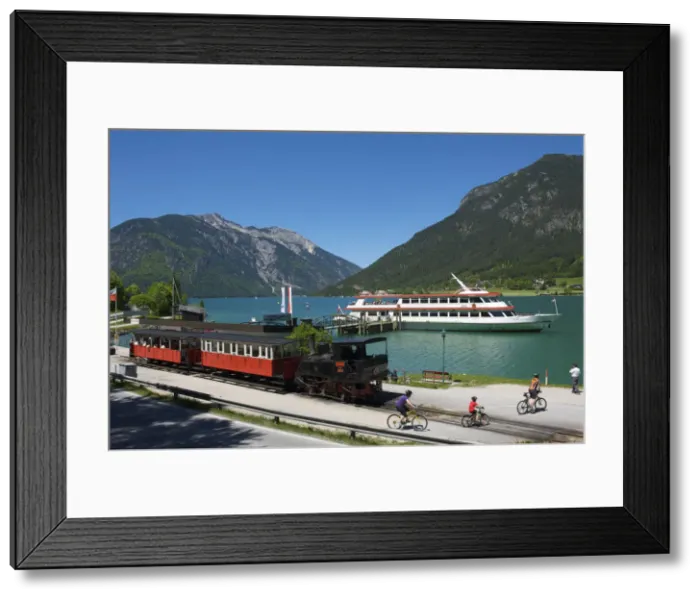 Framed Print : Achensee Train in Pertisau, Lake Achensee, Tyrol, Austria Framed Print : Achensee Train in Pertisau, Lake Achensee, Tyrol, Austria