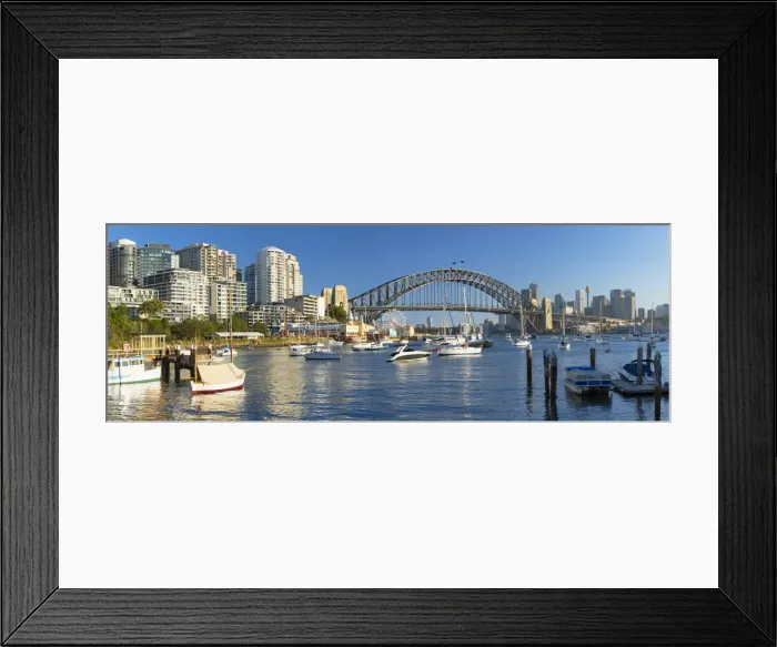 Framed Print : Sydney Harbour Bridge from Lavender Bay, Sydney, New South Wales, Australia Framed Print : Sydney Harbour Bridge from Lavender Bay, Sydney, New South Wales, Australia