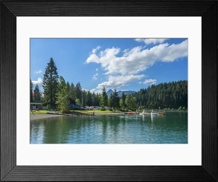 Framed Print : Lido at Haldensee, Tyrol, Austria Framed Print : Lido at Haldensee, Tyrol, Austria