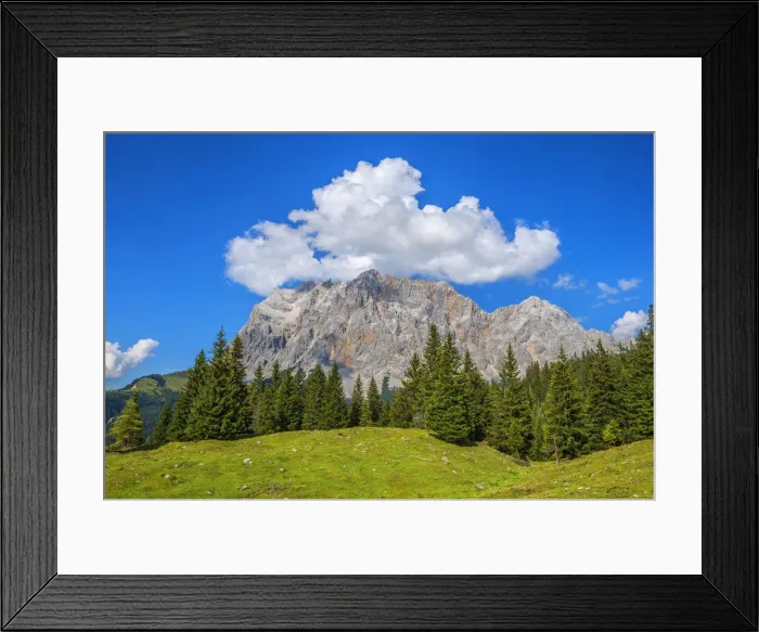 Framed Print : View at Zugspitz massif, Ehrwald, Tyrol, Austria Framed Print : View at Zugspitz massif, Ehrwald, Tyrol, Austria