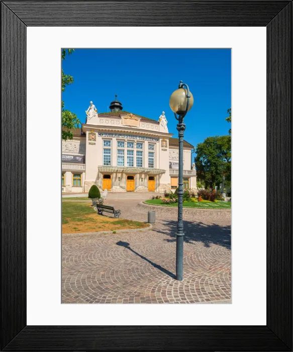 Framed Print : City theater, Klagenfurt, Carinthia, Austria